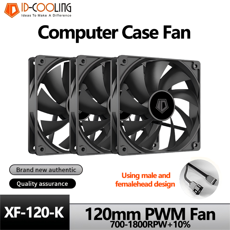 Pc Gaming Aesthetic - ID-COOLING XF-120-K シンプルで効率的なPCゲーマー向けコンピューターケースファン 12V 4ピン PWM速度調整可能