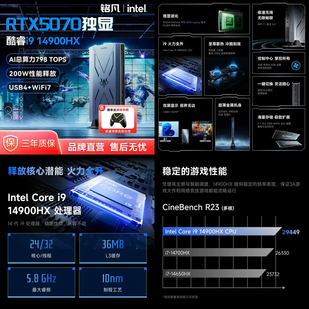 MINISFORUM Mingfan Atomic Manシ - Pc Gaming Rog のレビューと価格