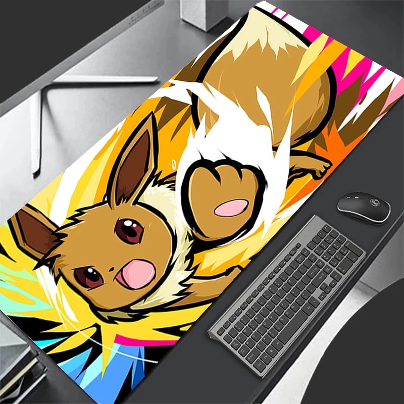 P-ポケモン イーブイ アニメ ゲーミングマウスパッド、拡張 - Pc Gaming Aesthetic のレビューと価格