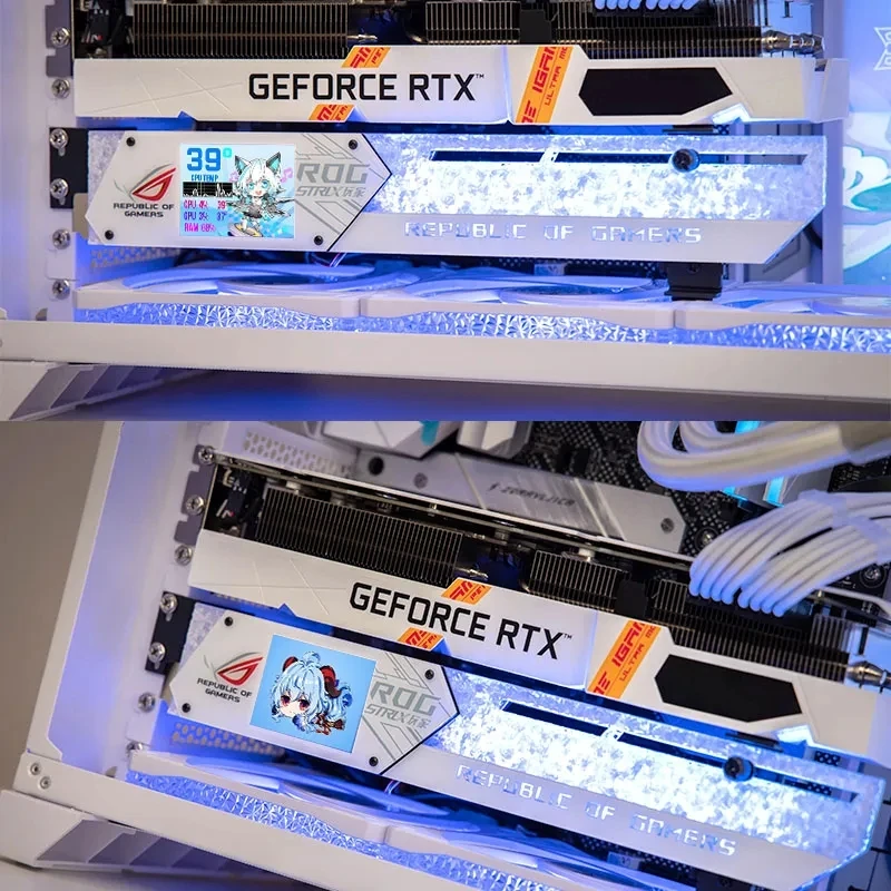 DIY 2.2 インチ LCD ディスプレイ GPU ブラケ - Pc Gaming Rog のレビューと価格
