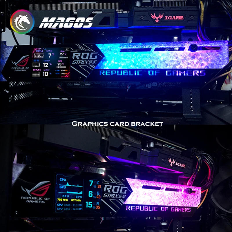 DIY 2.2 インチ LCD ディスプレイ GPU ブラケ - Pc Gaming Rog のレビューと価格